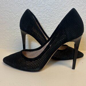 Suede Black Heels